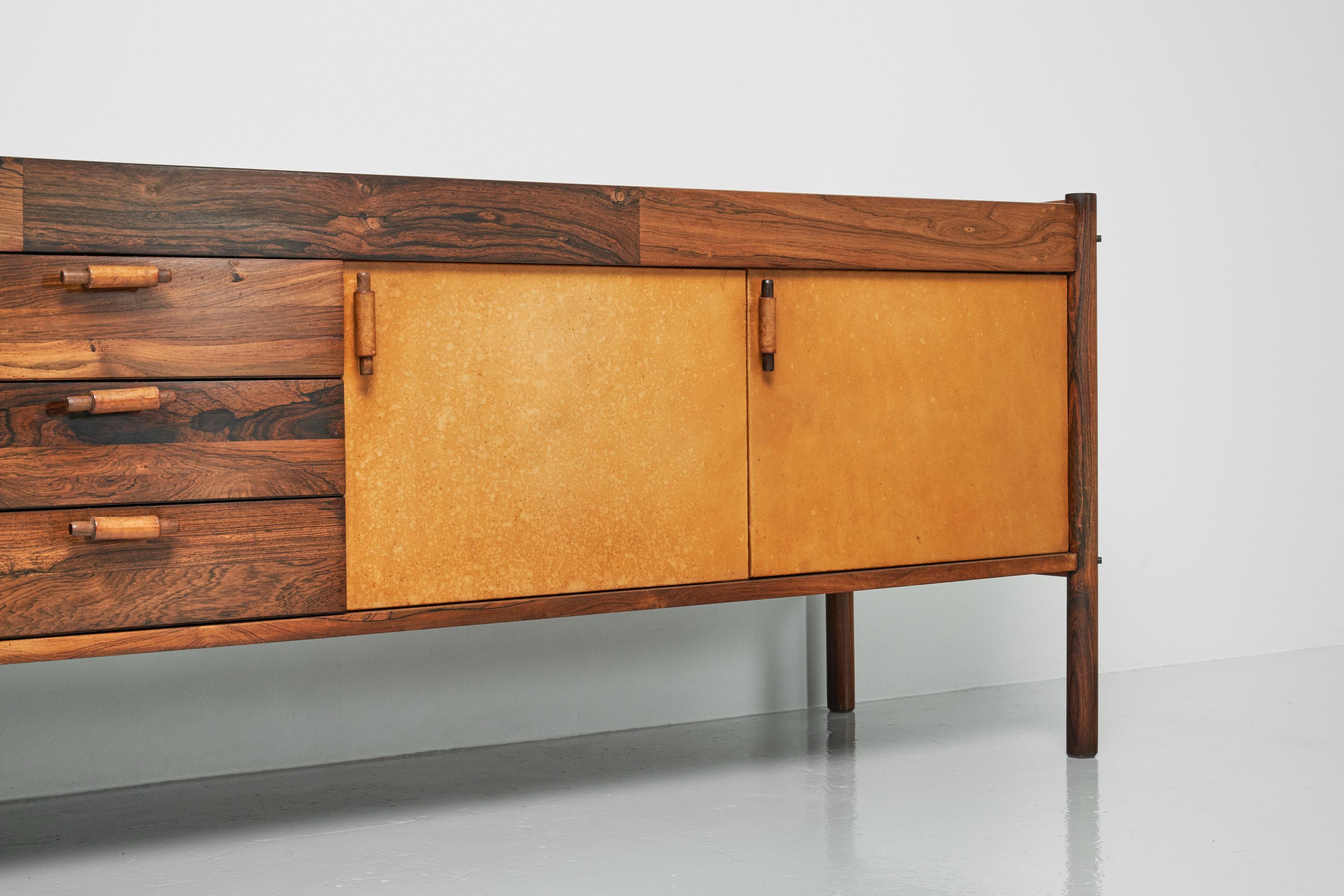 Jorge Zalszupin Unique Sideboard L'atelier, 1960 In Good Condition For Sale In Roosendaal, Noord Brabant