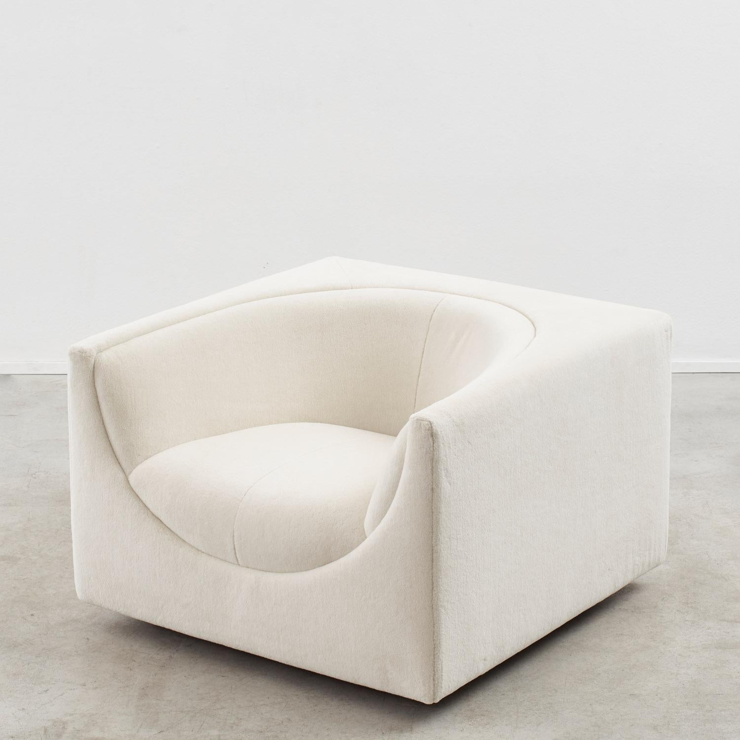 Jorge Zalzupin Cubo Sessel für L'Atelier Brazil - Brasilien, 1970. (Stoff) im Angebot