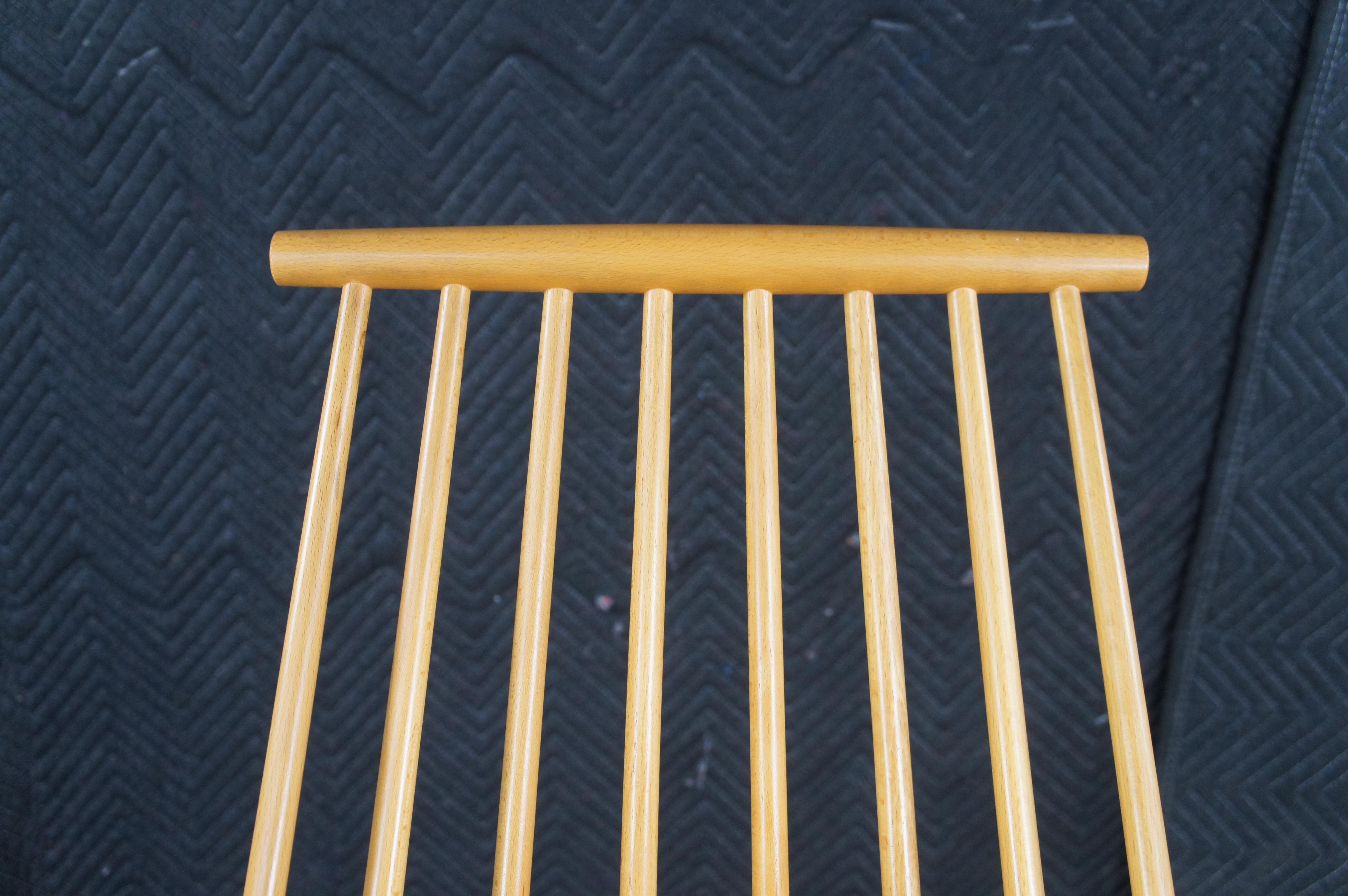 Jorgen Baekmark / FDB Mobler Danish Modern Beech Rocking Chair Modernist Rocker im Angebot 4