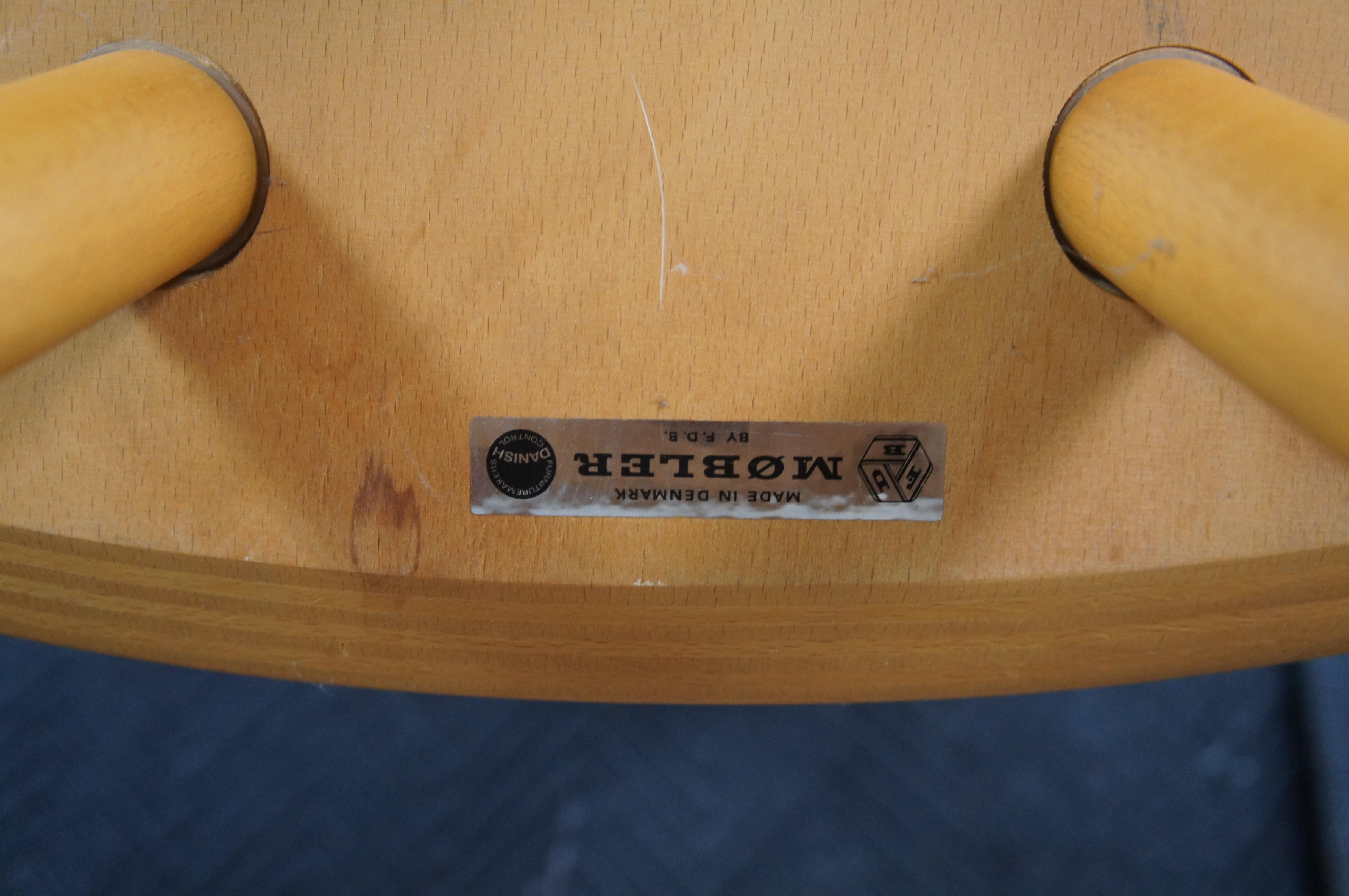 Jorgen Baekmark / FDB Mobler Danish Modern Beech Rocking Chair Modernist Rocker im Angebot 5