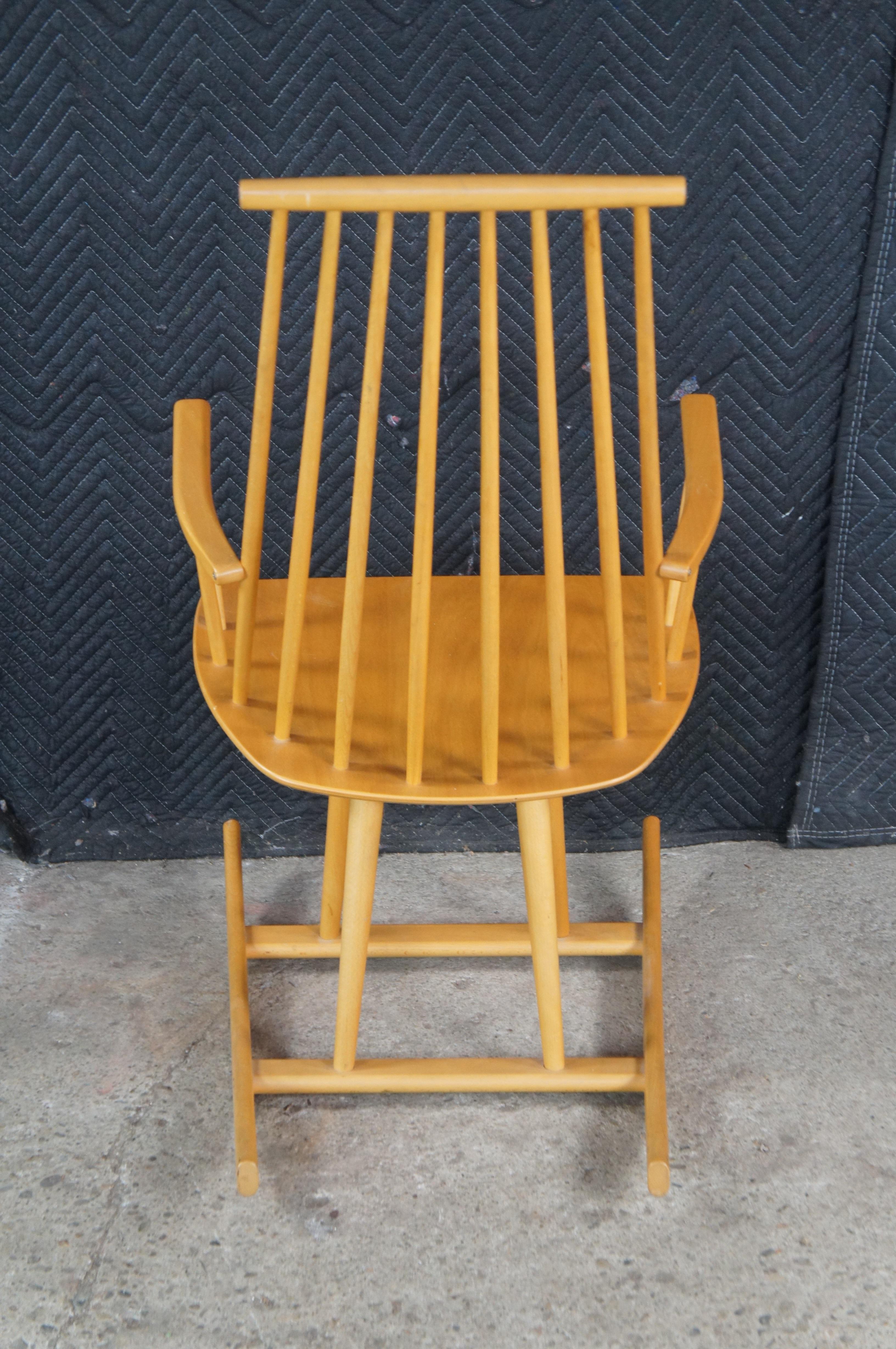 Jorgen Baekmark / FDB Mobler Danish Modern Beech Rocking Chair Modernist Rocker (20. Jahrhundert) im Angebot