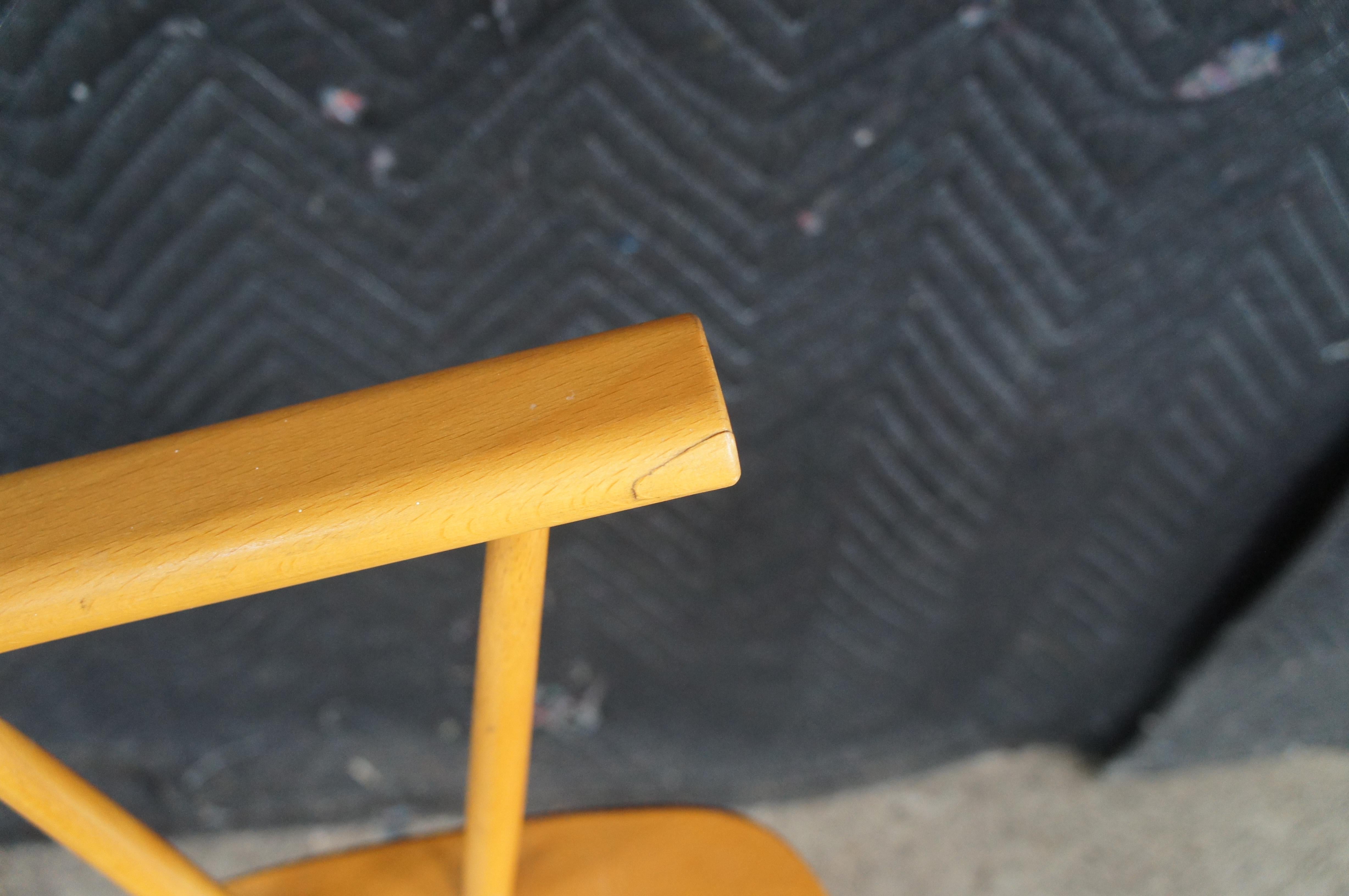 Jorgen Baekmark / FDB Mobler Danish Modern Beech Rocking Chair Modernist Rocker im Angebot 2