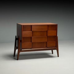 Jorgen Clausen, Danish Mid-Century Modern, Sculptural Chest, Teak, 1960s