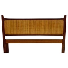Jorgen Clausen for Brande Møbelfabrik Queen Sized Headboard, c. 1950s, Denmark