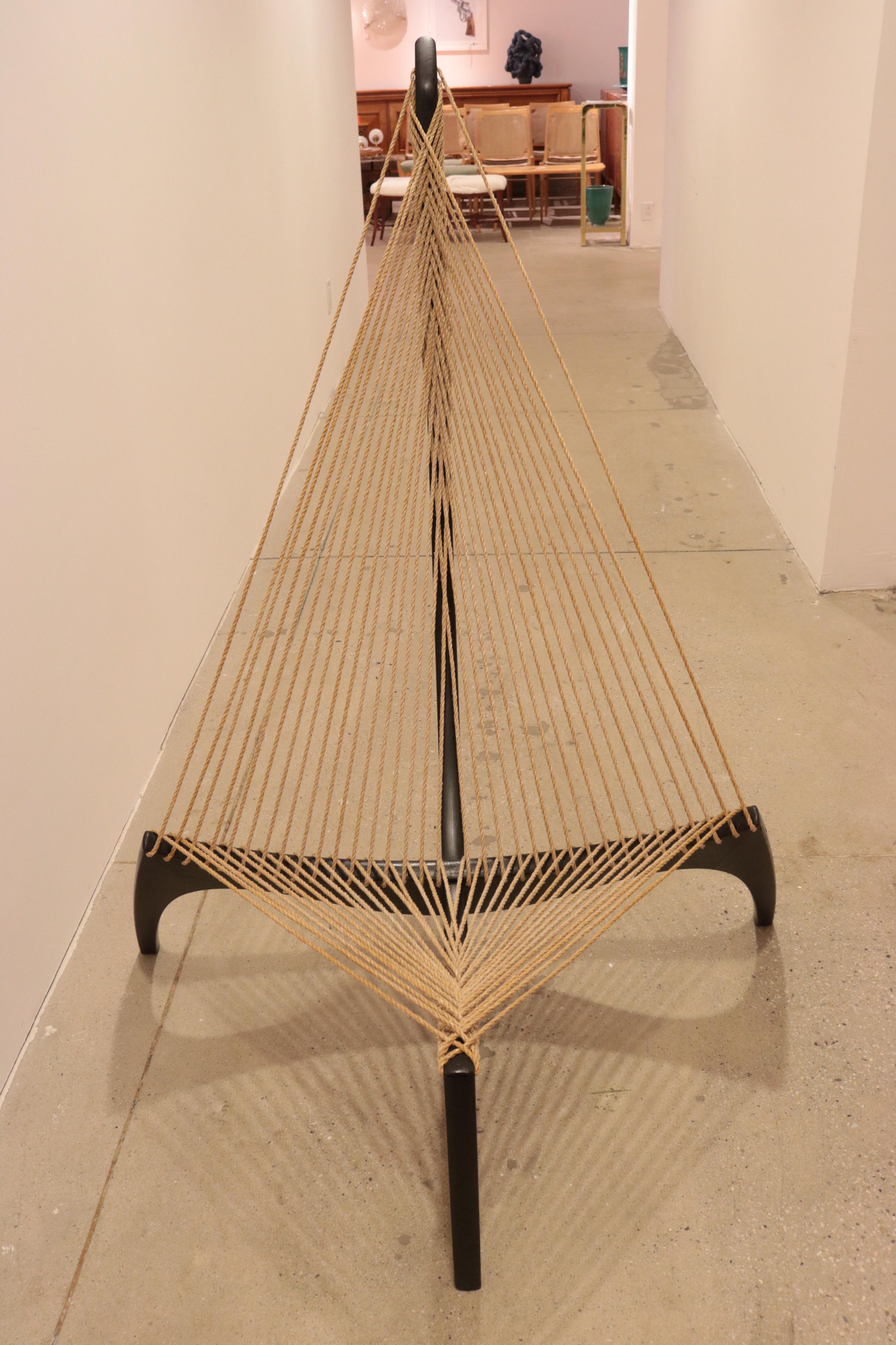 Modern Jorgen Hovelskov Harp Chair, Denmark 1960s