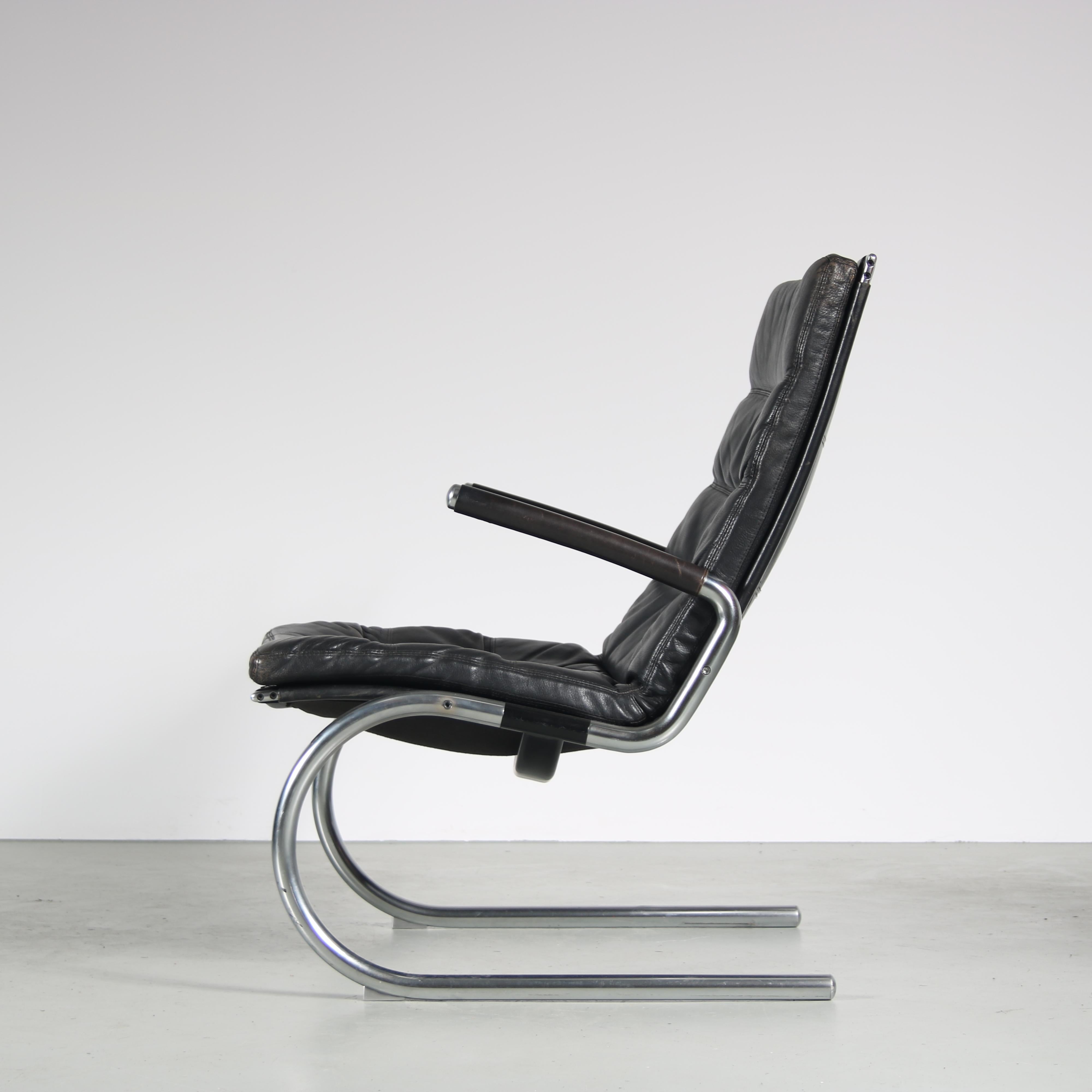 Jorgen Kastholm Lounge Chair, Denmark 1960 In Good Condition For Sale In Amsterdam, NL