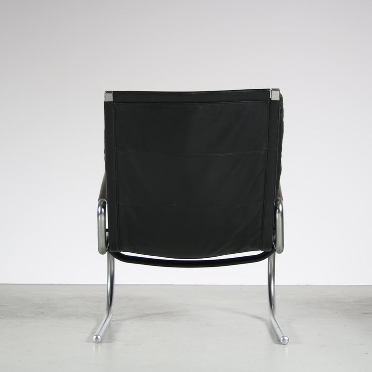 Metal Jorgen Kastholm Lounge Chair, Denmark 1960 For Sale