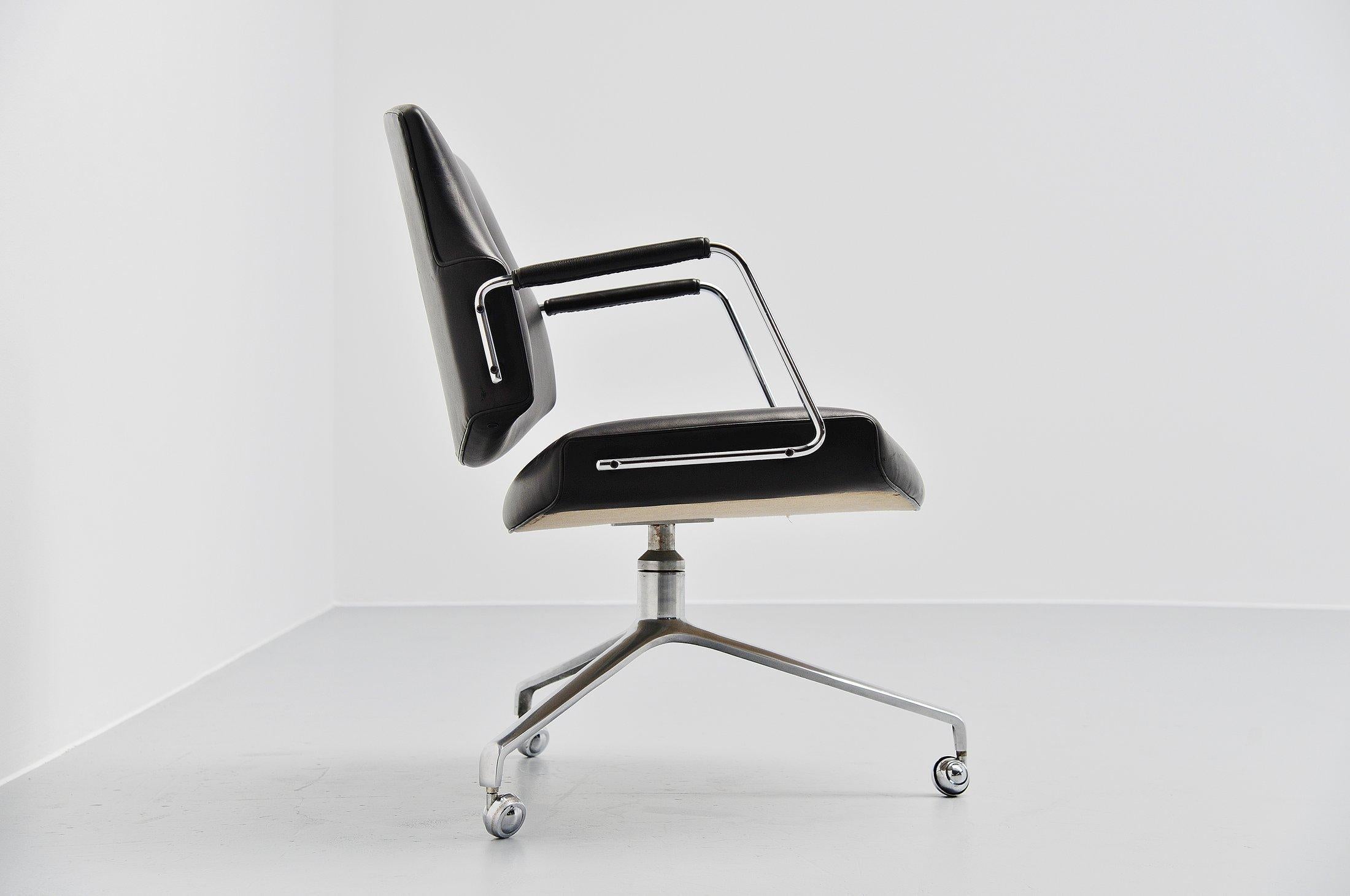Mid-20th Century Jorgen Kastholm Preben Fabricius FK84 Swivel Desk Chair, 1968