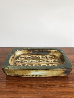 Centrotavola scandinavo in ceramica di Jorgen Mogensen per Royal Copenaghen, anni '60