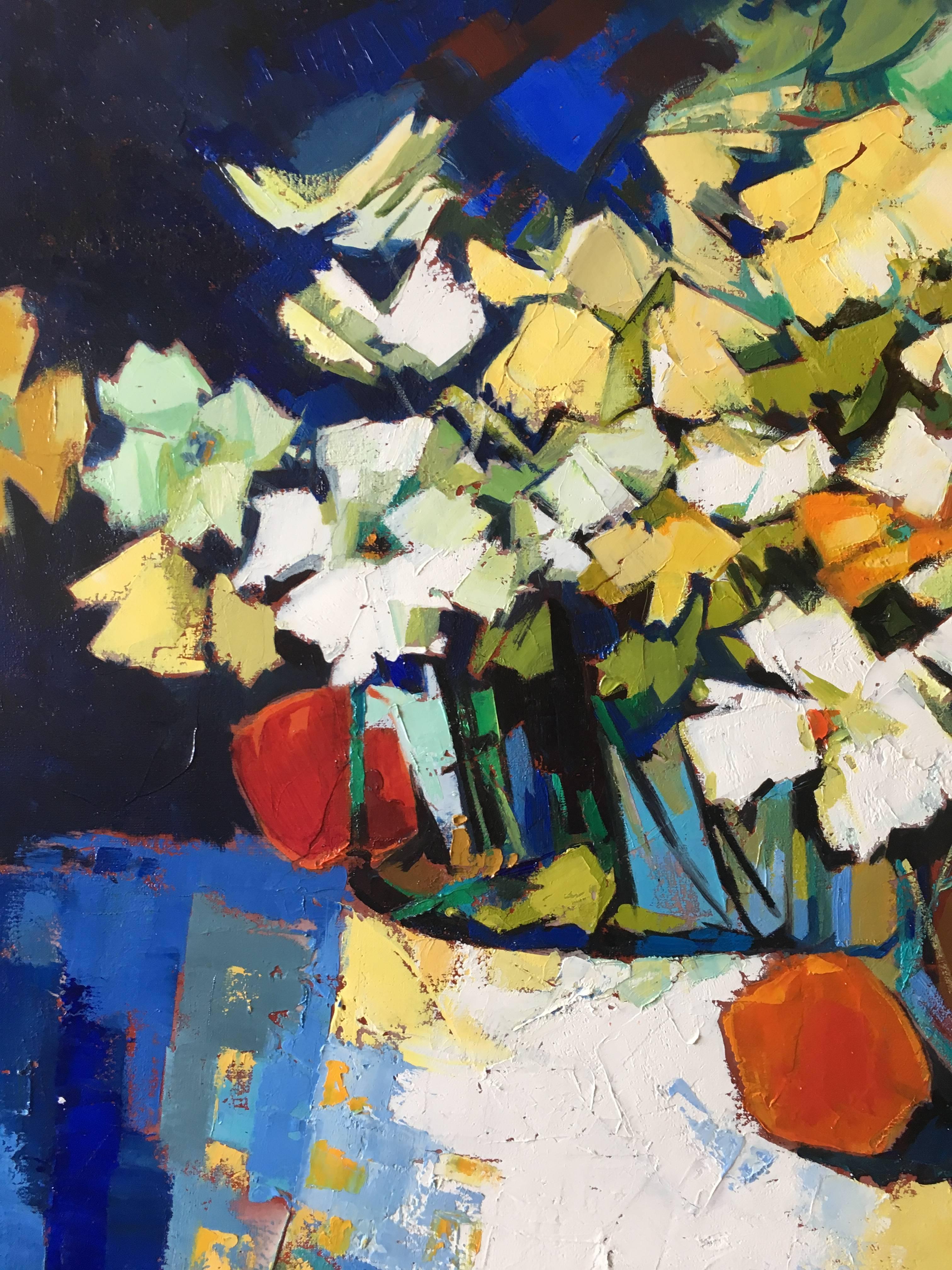 Flowers of light (Expressionismus), Painting, von Jori Duran