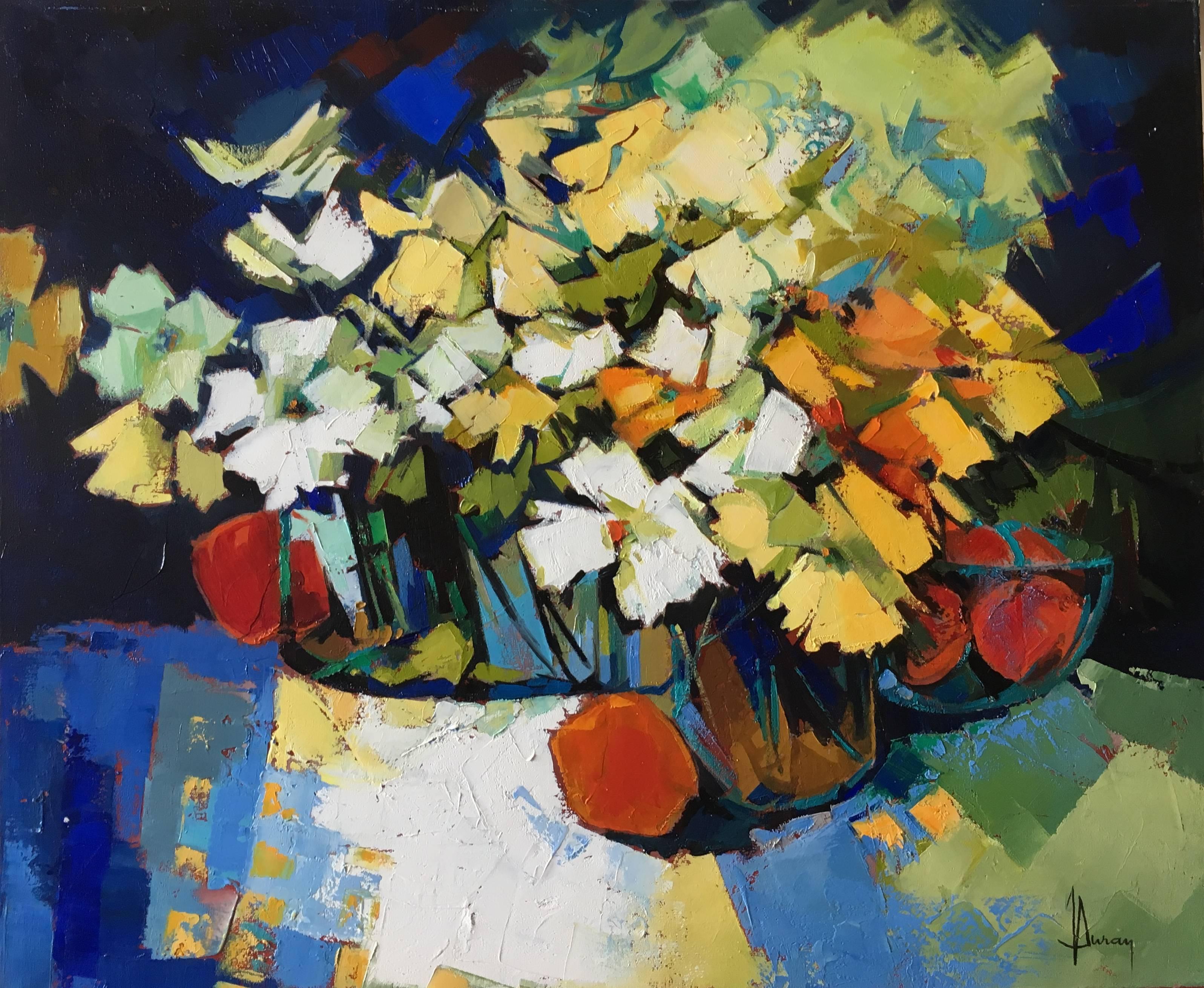 Jori Duran Figurative Painting – Flowers of light