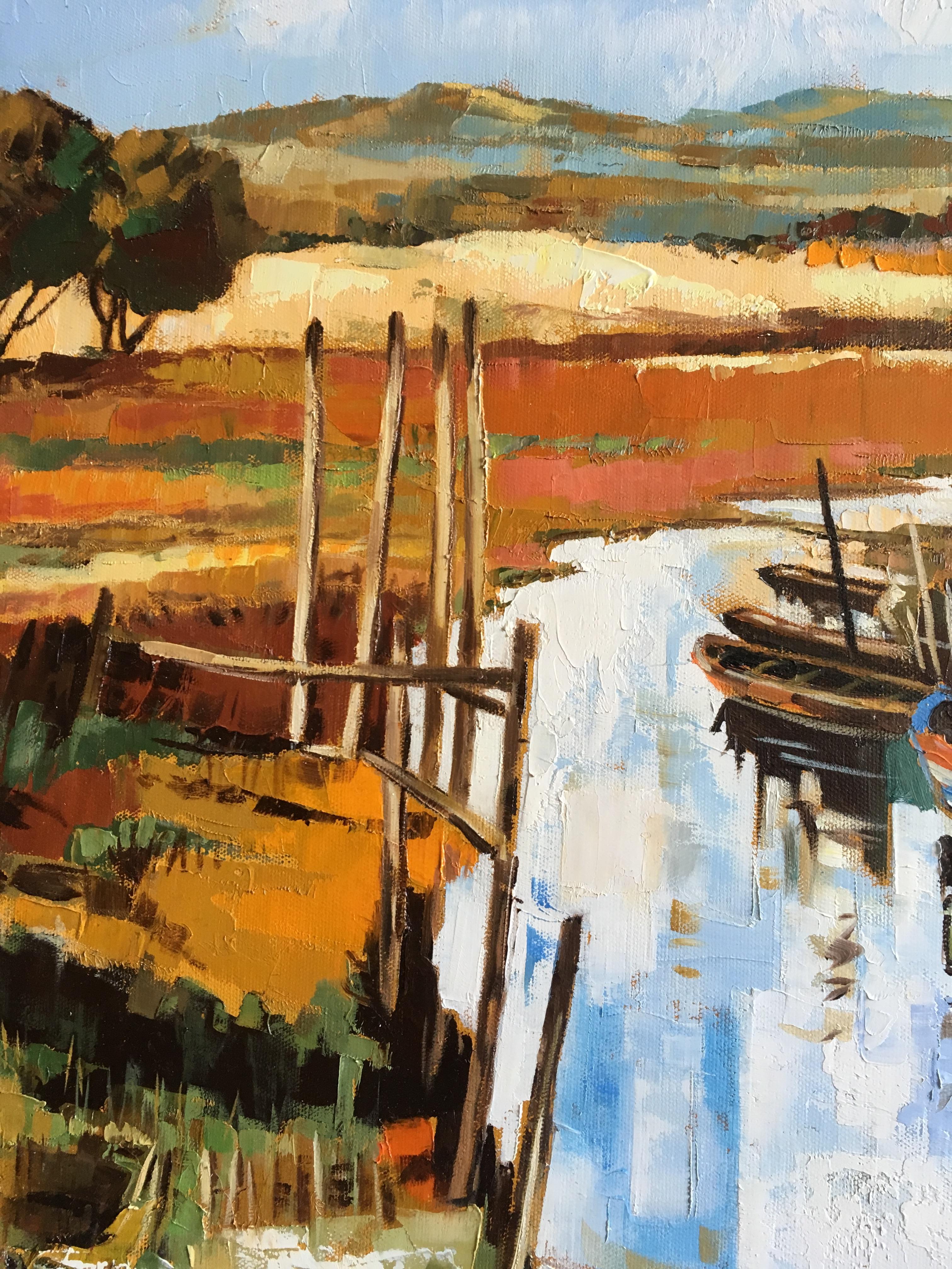 The canal – Painting von Jori Duran