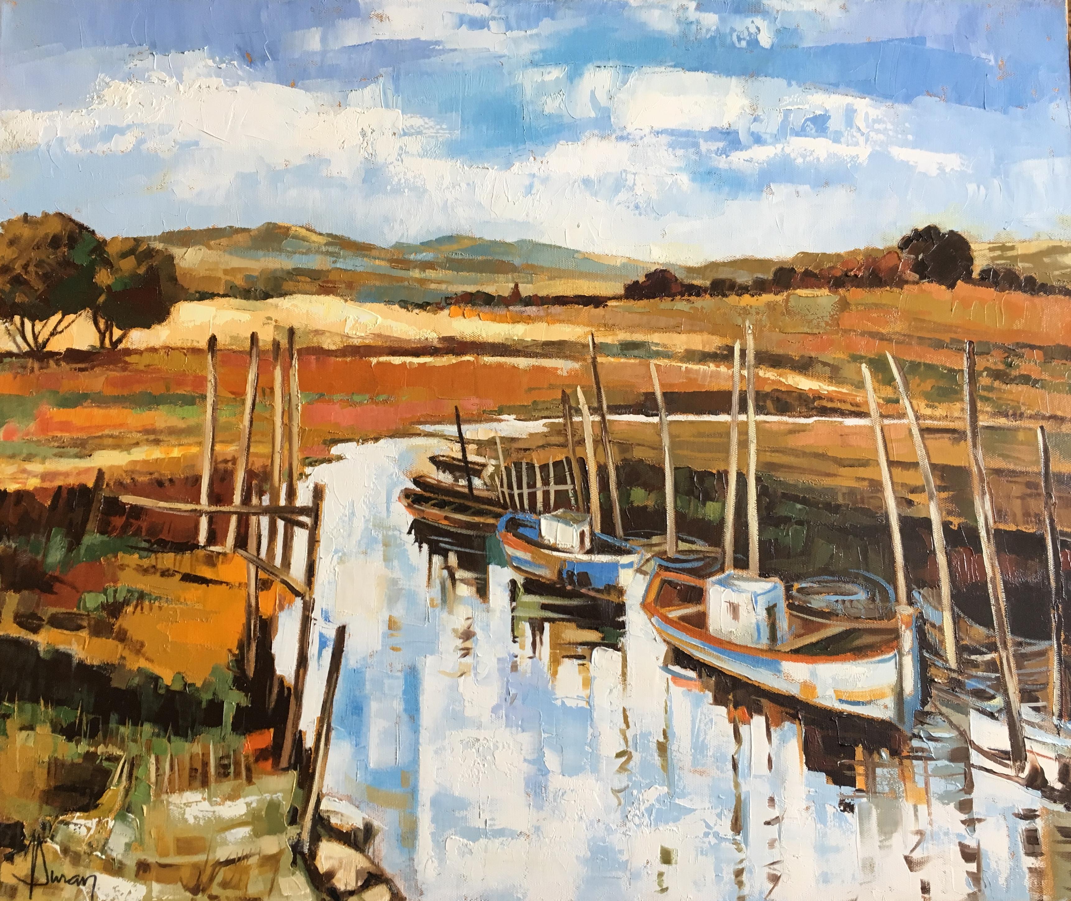Jori Duran Landscape Painting - The canal