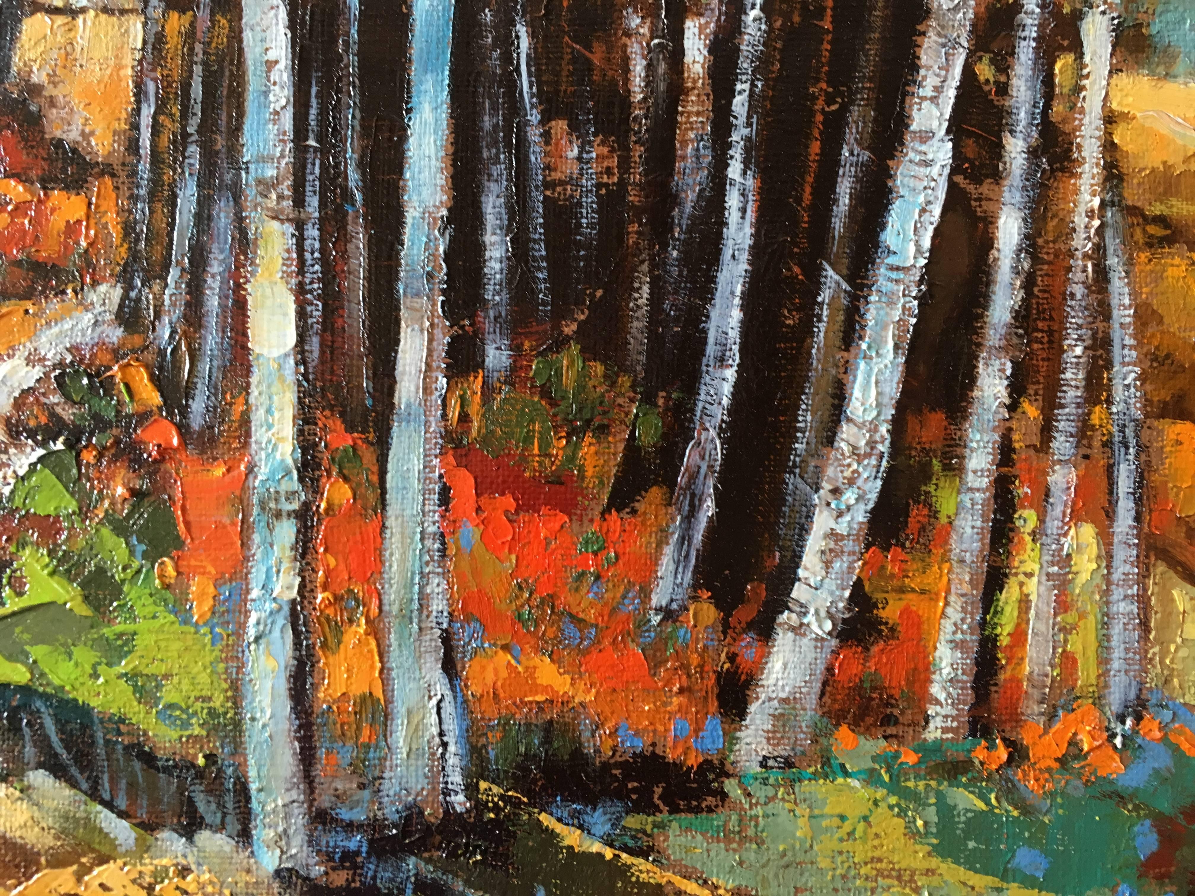 The timber, French expressionist oil on canvas 1