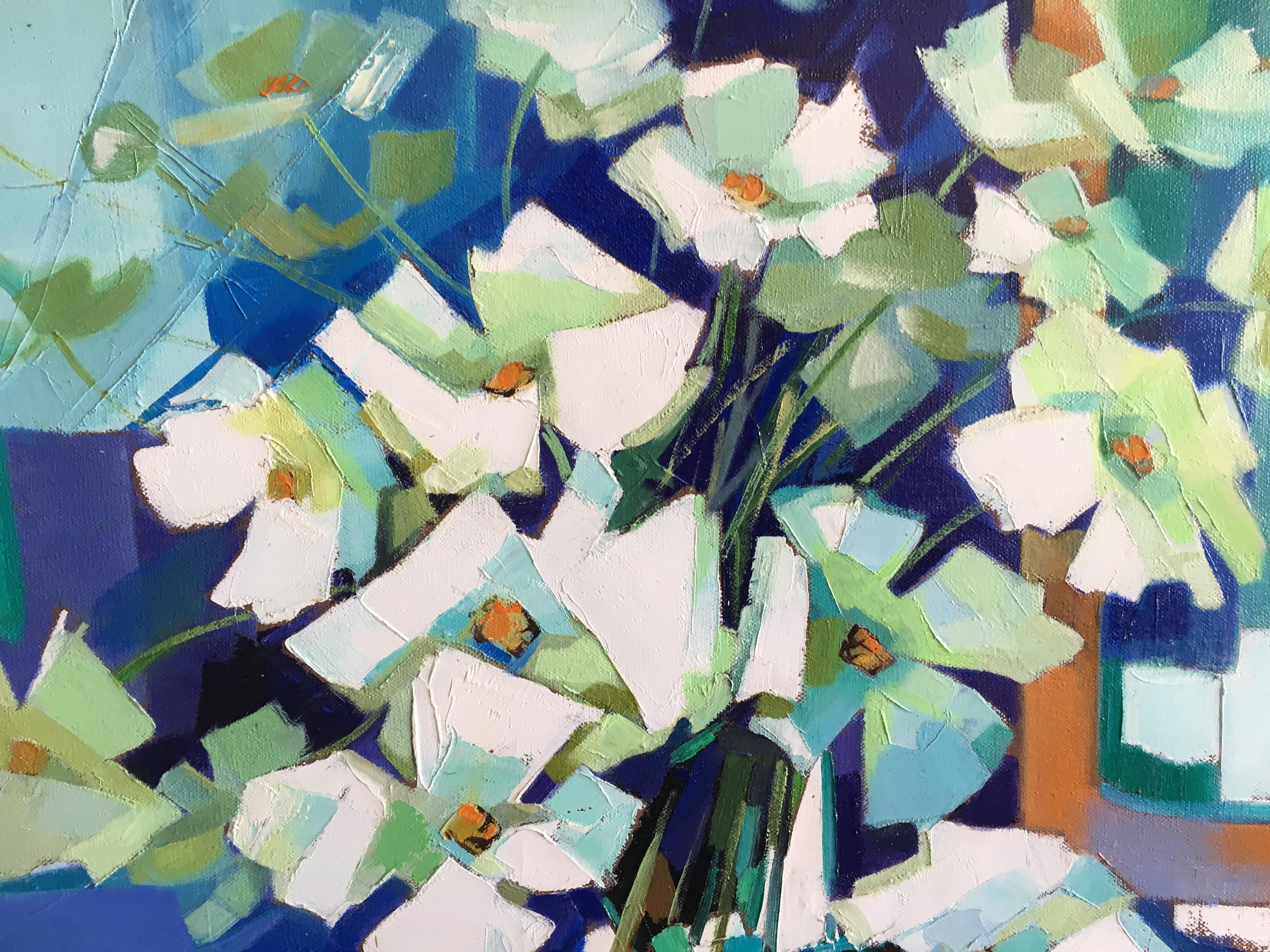 White symphony, oil on canvas by French artist Jori Duran, is a remarkable palette work.
Dimension cm: 73 H x 92 W x 2 D

Jori Duran, is a capital artist.
She has been working as a teacher, book illustrator for the luxury editions “Carrés d'Art”