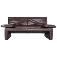 Jori Espalda Designer Leather Sofa Brown Two-Seat Couch