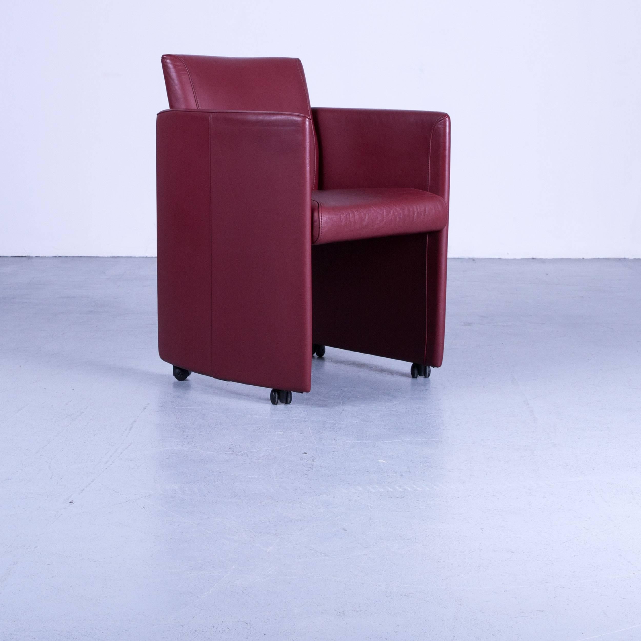 JORI Eternity Designer Chair Leather Red Modern 2