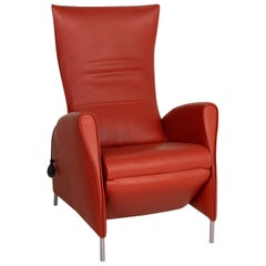 Jori JR 3490 Leather Armchair Red Relaxation Armchair Function