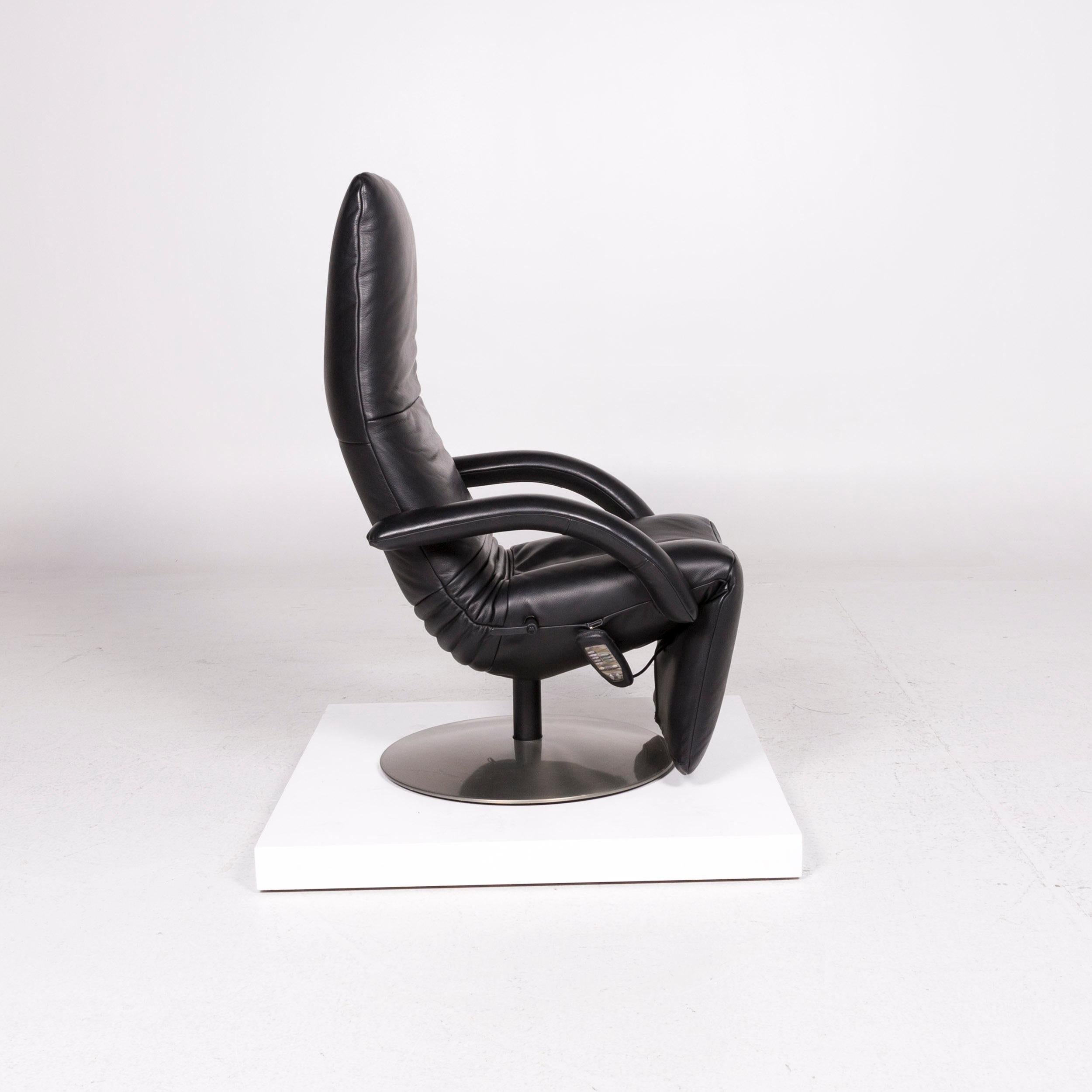 JORI Leather Armchair Black Relax Function Massage Function Massage Chair 3