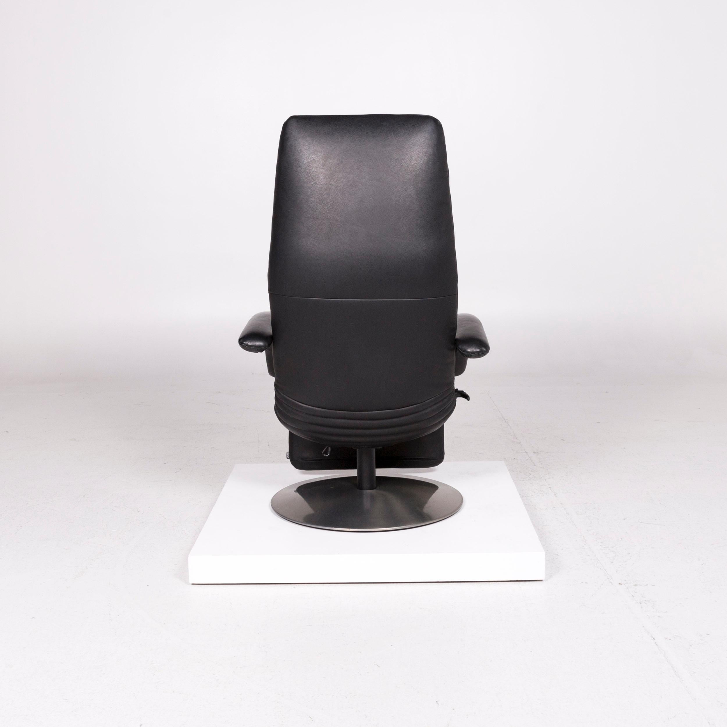 JORI Leather Armchair Black Relax Function Massage Function Massage Chair 4