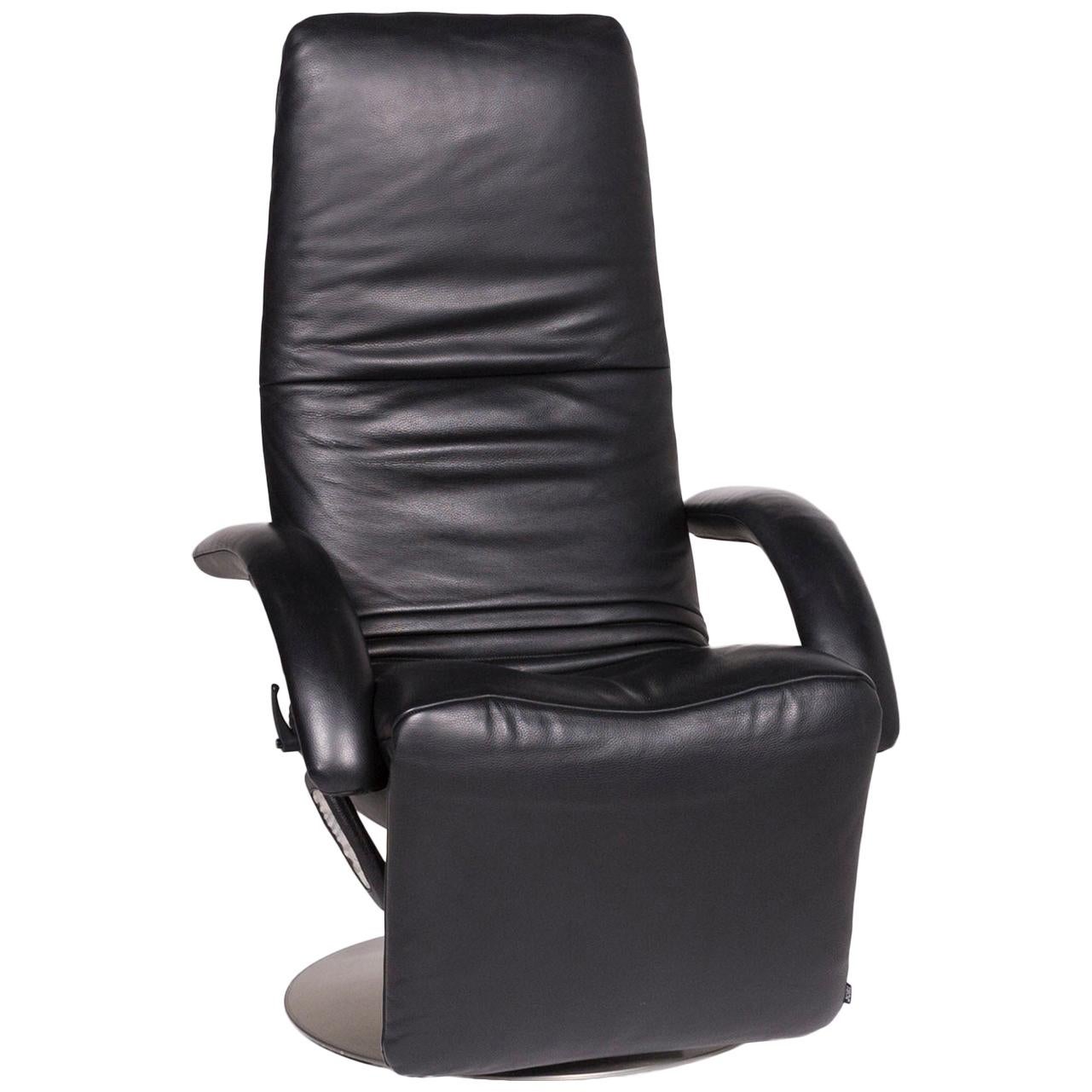 JORI Leather Armchair Black Relax Function Massage Function Massage Chair