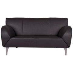 Jori Leather Sofa Anthracite Two-Seat