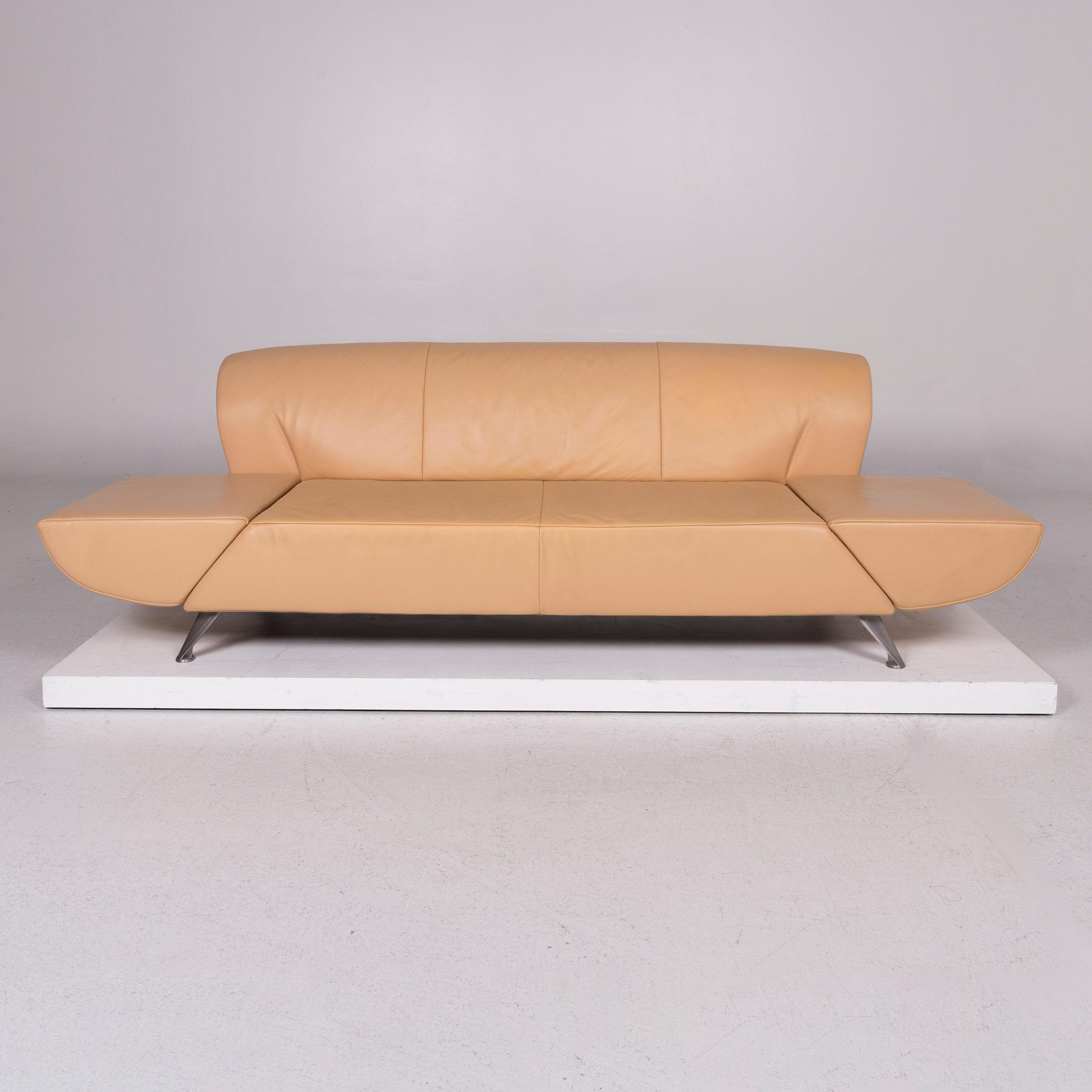 We bring to you a JORI leather sofa beige three-seat.


 Product measurements in centimeters:
 

Depth 86
Width 199
Height 75
Seat-height 40
Rest-height 40
Seat-depth 55
Seat-width 143
Back-height 36.

 