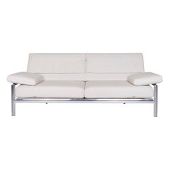 JORI Leather Sofa White Two-Seat