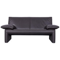 Jori Linea Designer Leather Sofa Grey Two-Seat Couch