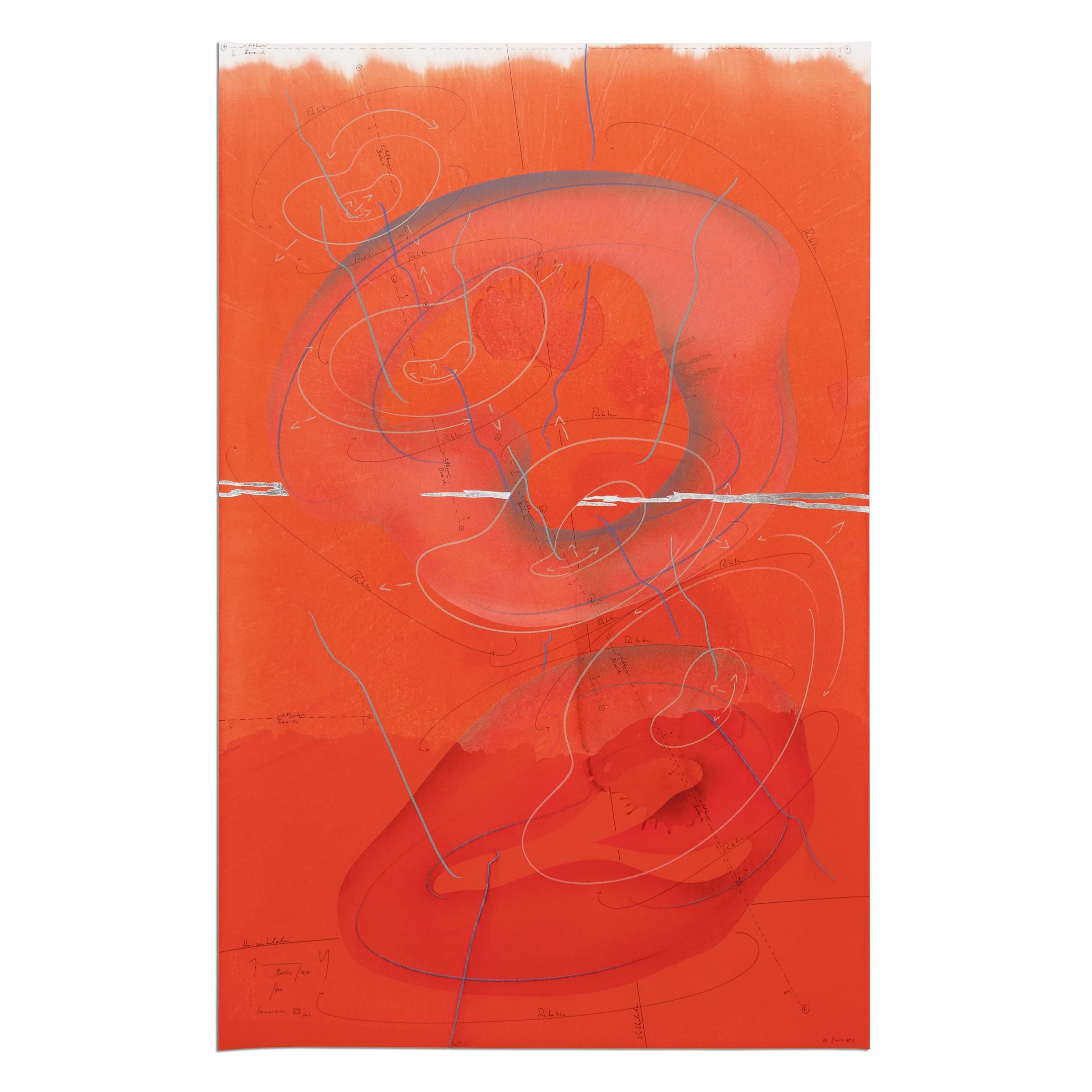 Jorinde Voigt (German, b. 1977)
Immersion VII, 2018
Medium: Ditone Print, aluminium leaf and pencil on paper
Dimensions: 91.4 × 58.9 cm
Edition of 100: Hand-signed and numbered