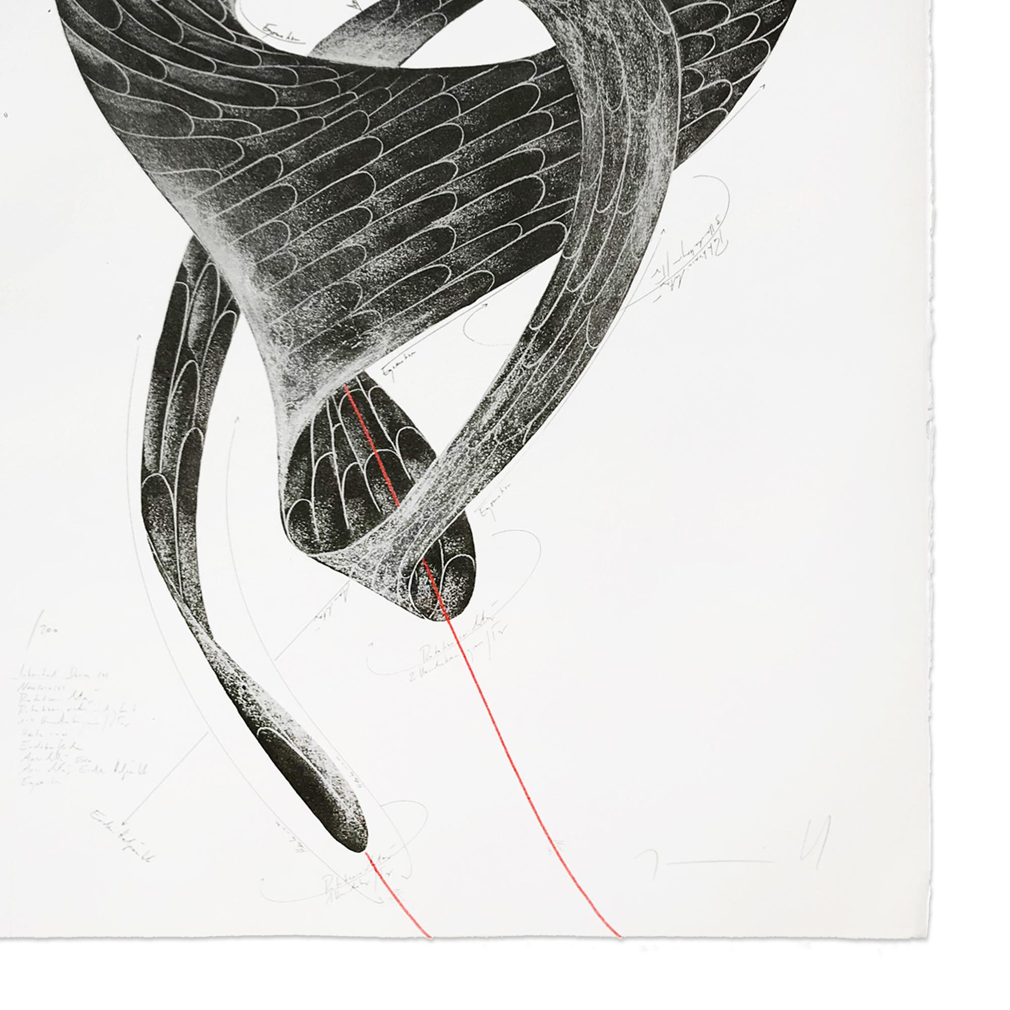 Jorinde Voigt, Desiderio ereditato - Litografia, Arte astratta, Stampa firmata in vendita 1