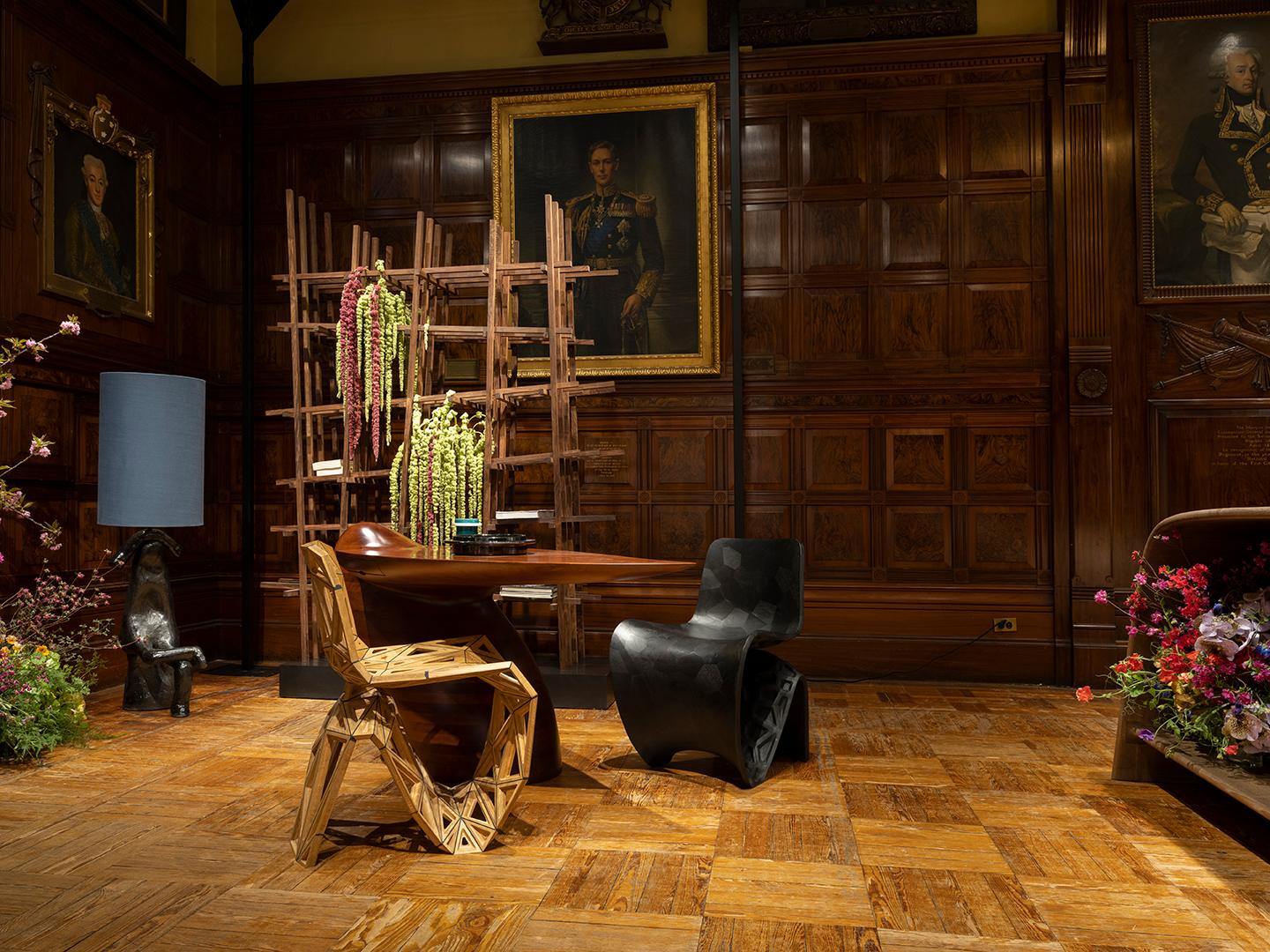 Joris Laarman [Dutch, b. 1979]
Maker Chair (Voronoi), 2014
Walnut
30.75 x 23.75 x 25.5 inches
78 x 60 x 65 cm
Edition of 16

Dutch designer, Joris Laarman, is internationally renowned for his utilization, and often innovation, of cutting-edge