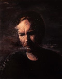 Oil on canvas painting - Study for a self-portrait