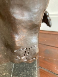 Körper und Seele Bronze-Skulptur Torso männlicher Akt auf Lager