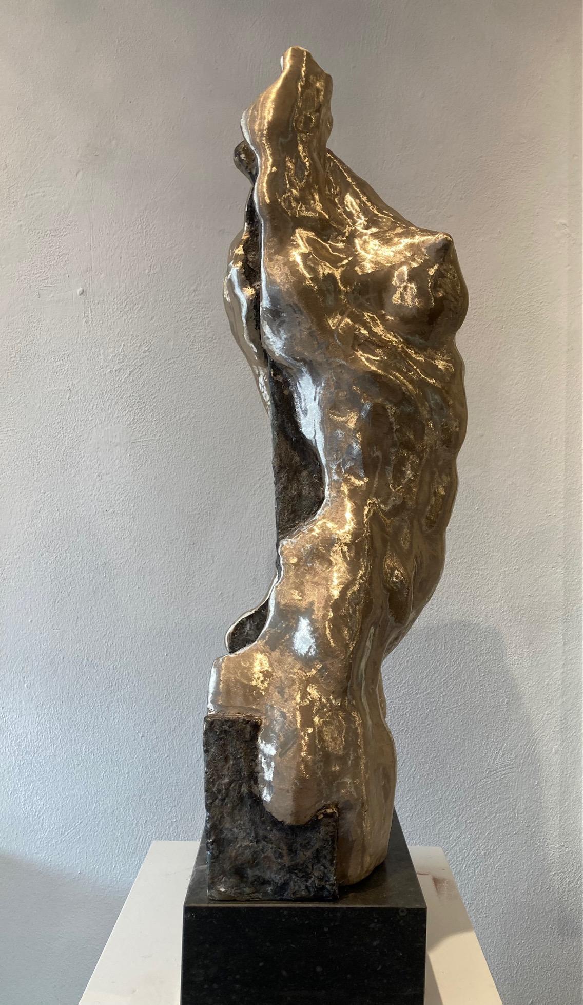 Corinthian Kore Torso Bronze Sculpture Golden - In Stock For Sale 2
