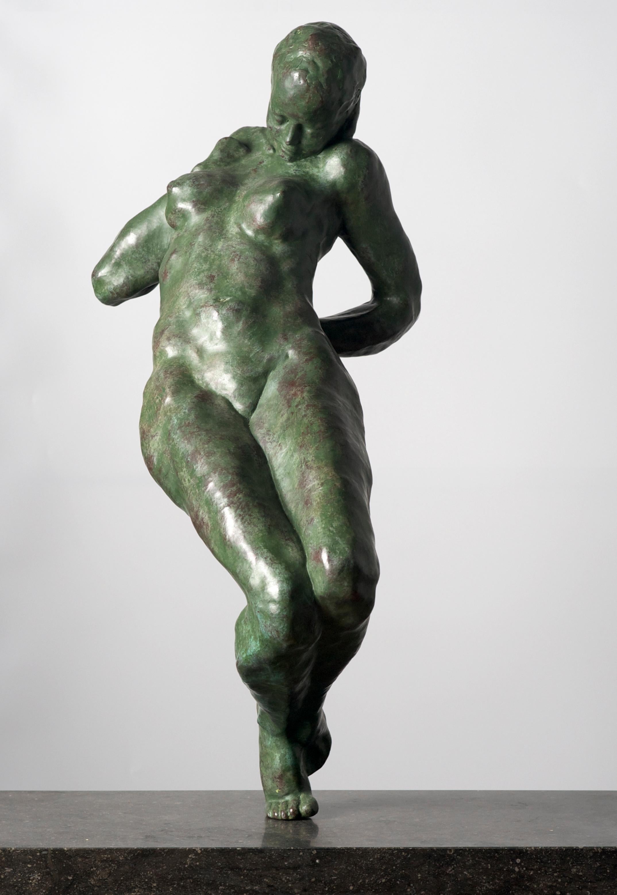 Joris Verdonkschot  Figurative Sculpture – Je te Touche I touch you Bronze-Skulptur Tänzerin, auf Lager 