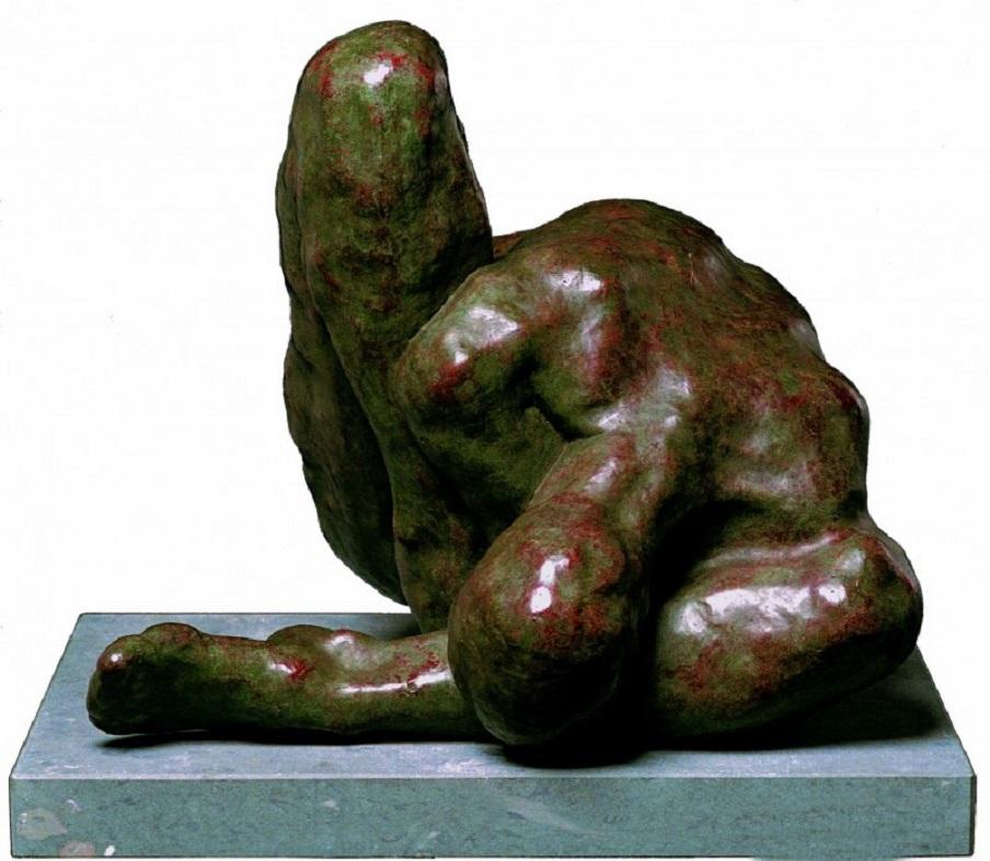 Joris Verdonkschot  Figurative Sculpture - Like a Motherless Child Bronze Sculpture Body In Stock