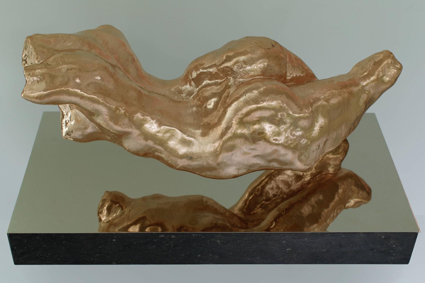 Joris Verdonkschot  Figurative Sculpture - Pur Ti Miro Bronze Sculpture Mirror Torso Torse Opera In Stock
