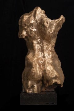 Trojan Kore Torso Bronze Sculpture Golden - In Stock