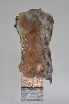 Thebian Trojan Kouros Bronze Sculpture Torso Male Nude Figure Classic