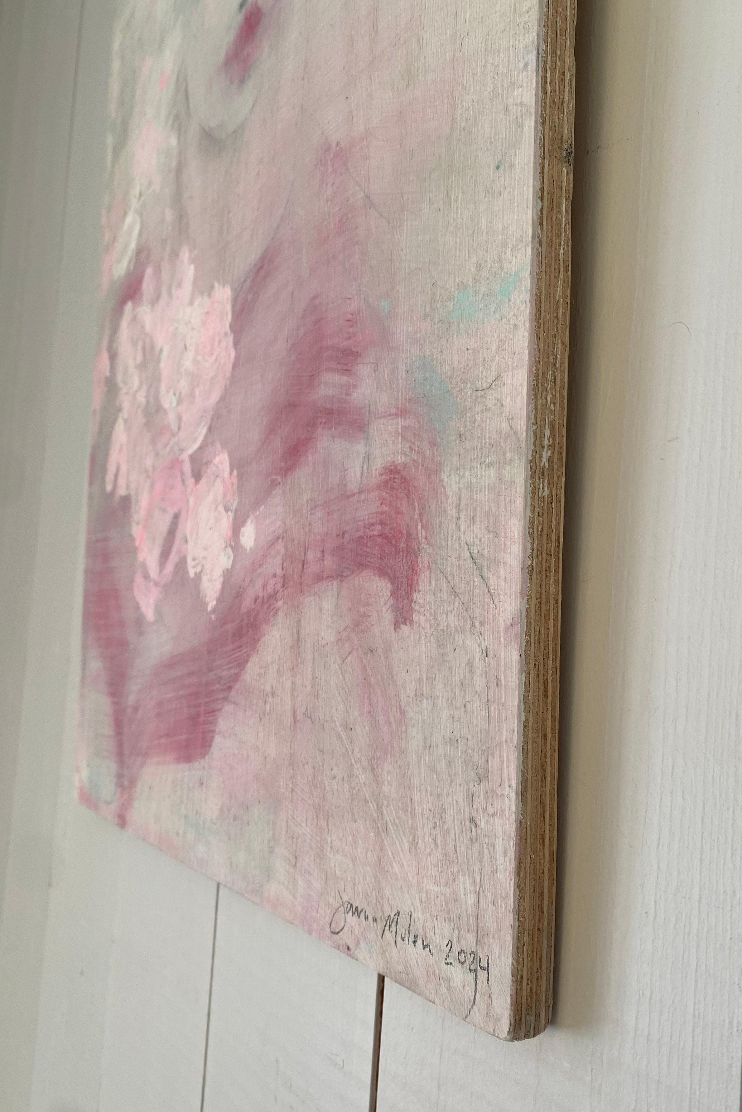 The Petals, Originalgemälde, zeitgenössische, figurative Kunst, Porträt im Angebot 7