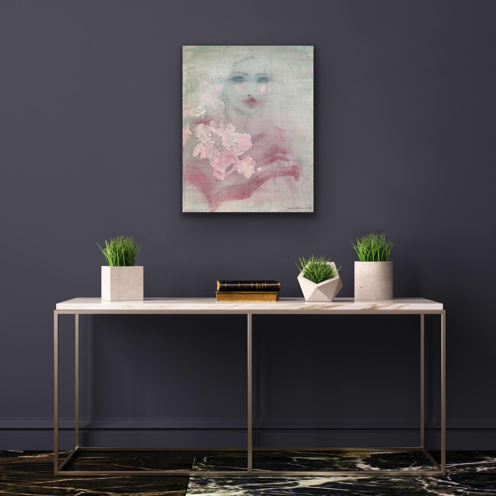 Entstanden in Norwegen, wenn die Jahreszeit auf den Winter übergeht. Sie halten sich an duftenden Blütenblättern fest.

Zusätzliche Informationen:
Acrylfarbe auf Karton
50 H x 40 B x 1 T cm (19,69 x 15,75 x 0,39 Zoll)
Ungerahmt