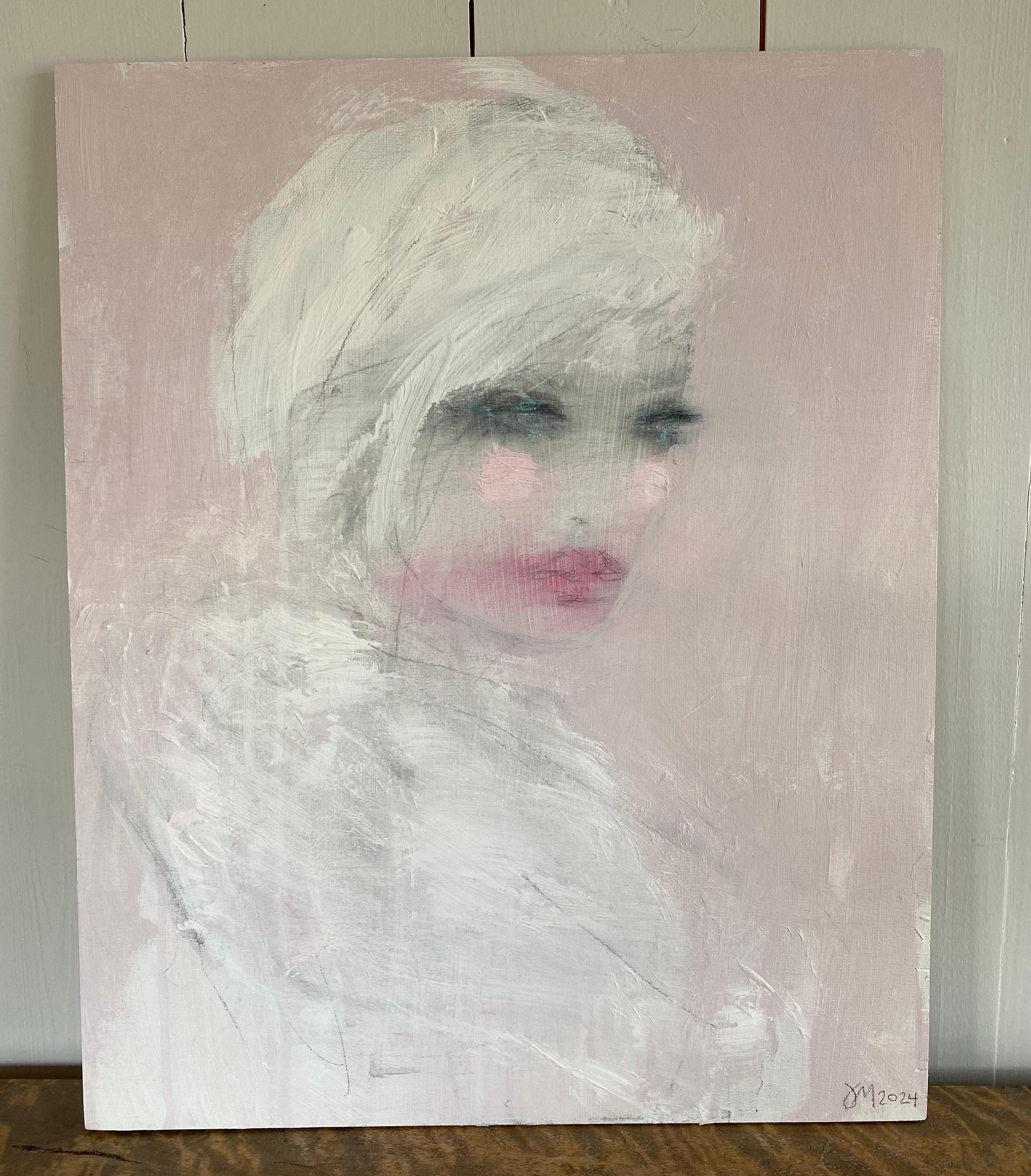 « Quand il y a l'été à la lumière et l'hiver à l'abat-jour », original, femmes art - Contemporain Painting par Jorunn Mulen