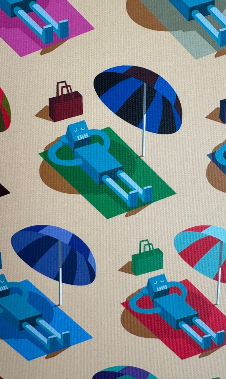 Beach day - Beige Still-Life Print by José Carmona