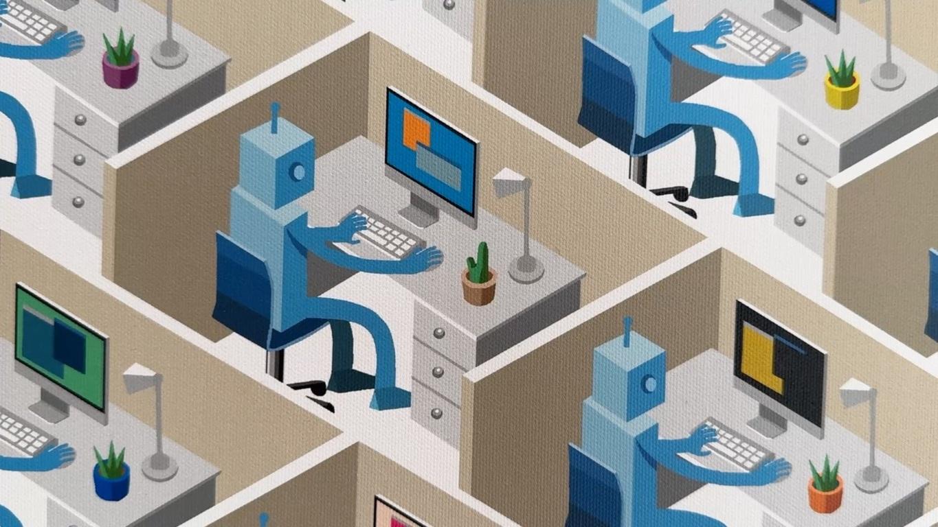 Offices 2 - Print by José Carmona