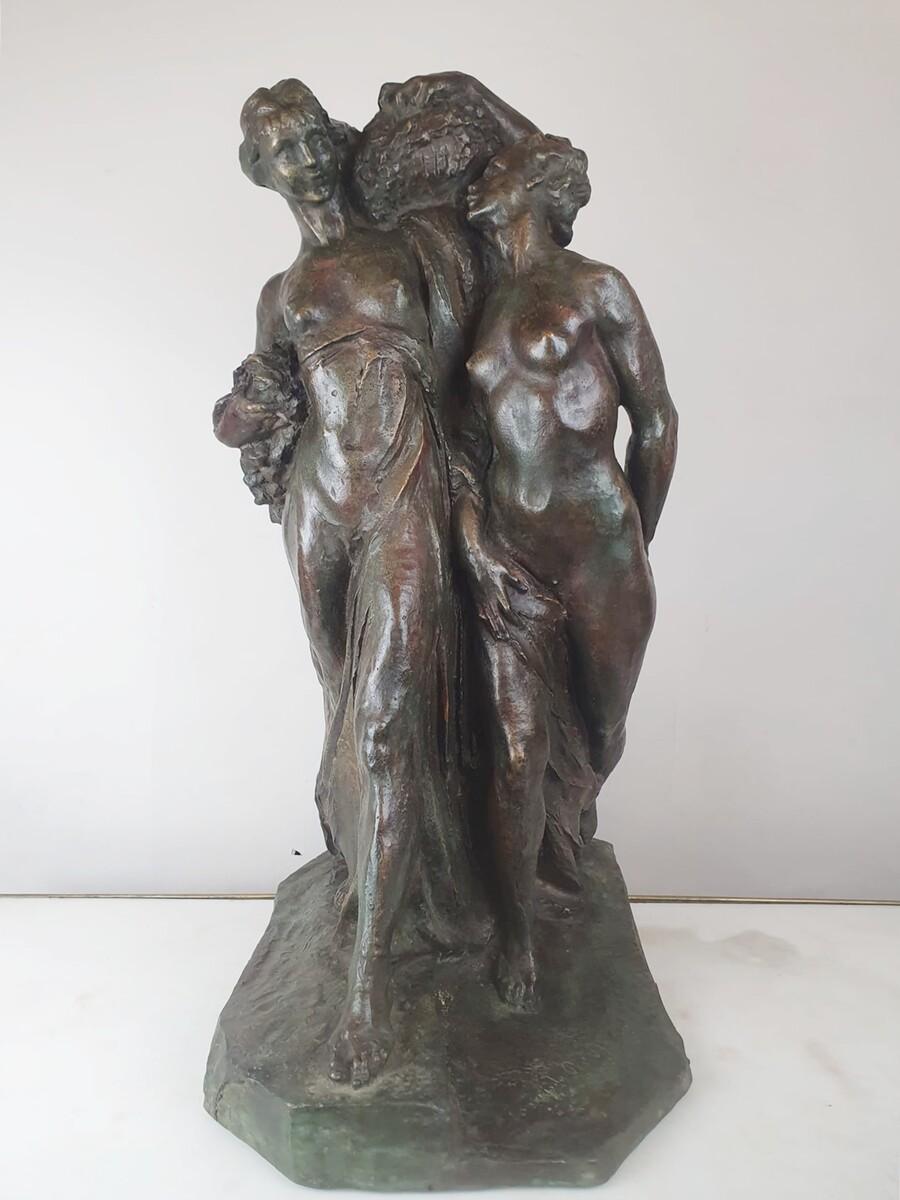 Jos De DECKER, Bronze With Green Patina 