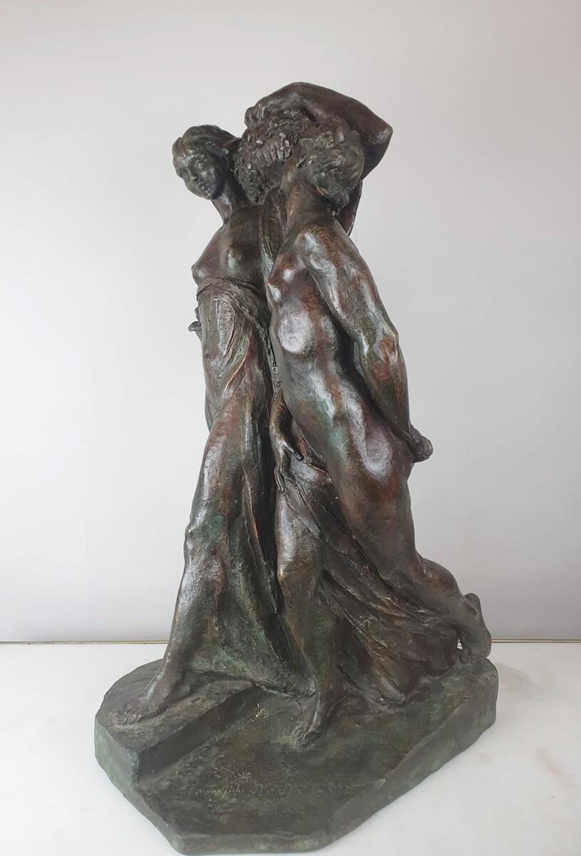 Jos De DECKER, Bronze With Green Patina 