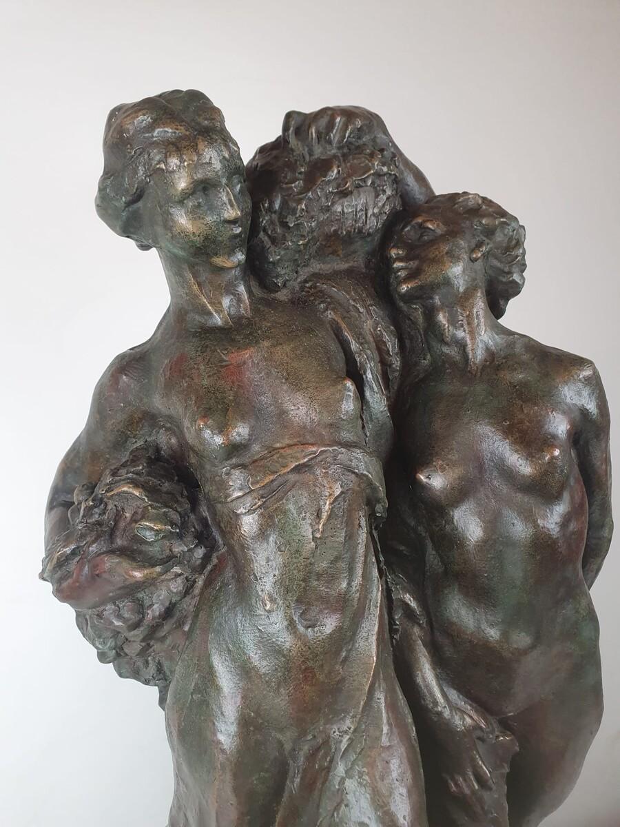 Jos De DECKER, Bronze With Green Patina 