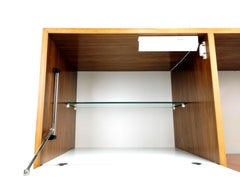 Jos de Mey Walnut Midcentury Drinks Cabinet Bureau, 1950s