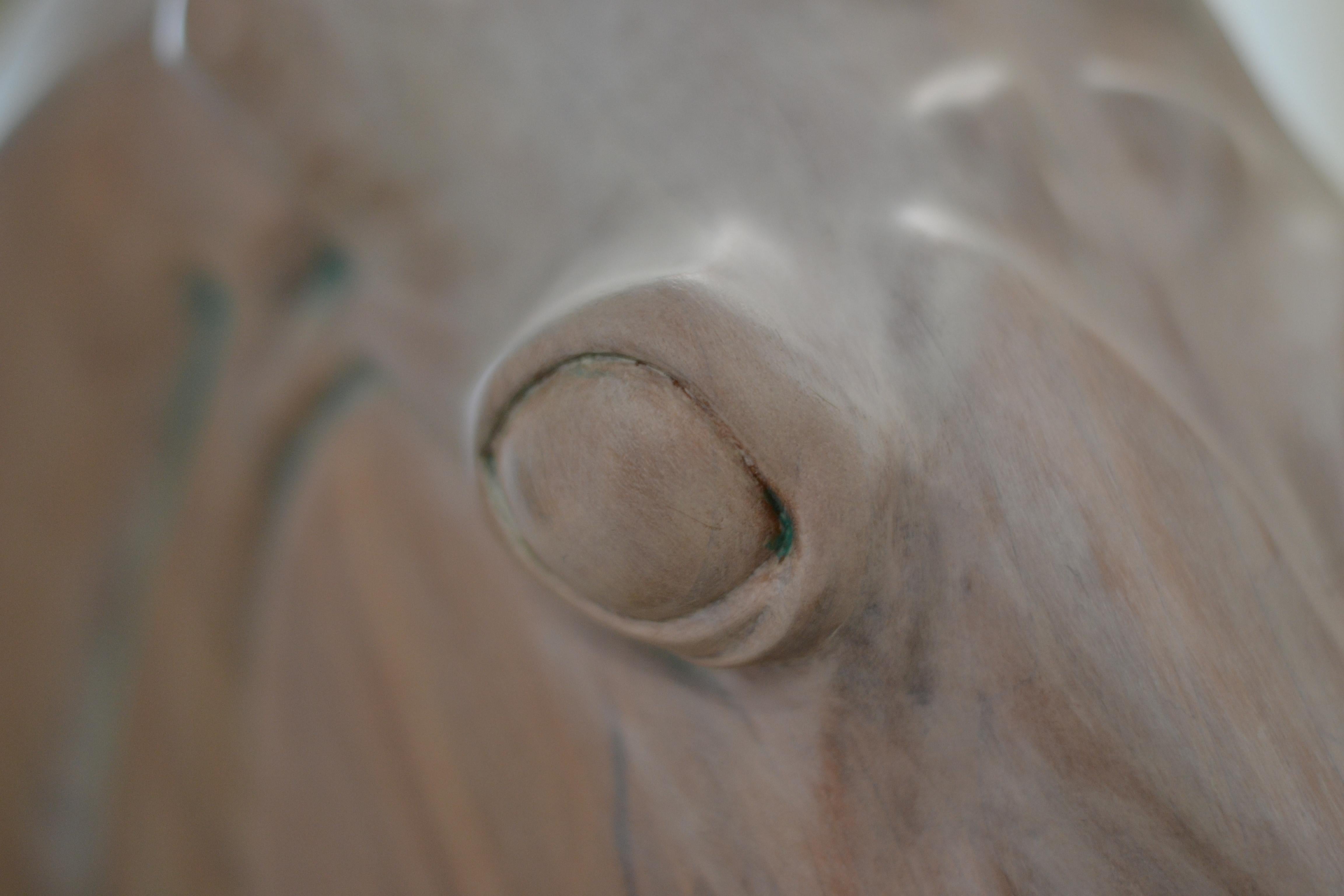 Horse Head of Selene - Jos de Wit, 21st Century Contemporary Wooden Sculpture For Sale 4
